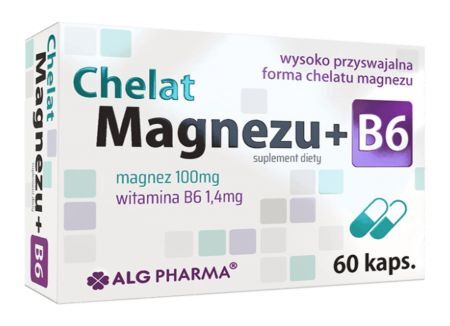 Chelat Magnezu + B6, 60 kapsułek