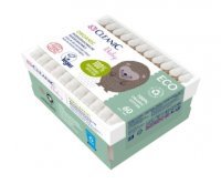 CLEANIC Baby ECO Organic Patyczki higieniczne dla niemowląt i dzieci, 60 sztuk