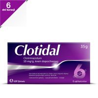 Clotidal (Clotrimazolum) 10 mg/g krem dopochwowy, 35 g (data ważności: 28.02.2023)