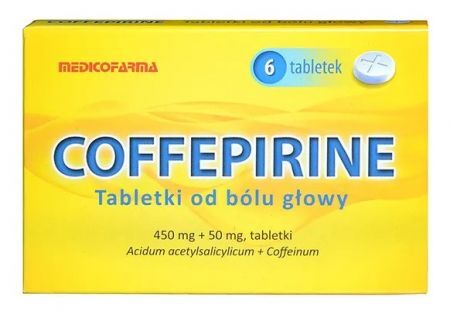 Coffepirine Tabletki od bólu głowy, 6 tabletek