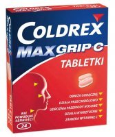 Coldrex Maxgrip C lek na przeziębienie i grypę, 24 tabletki