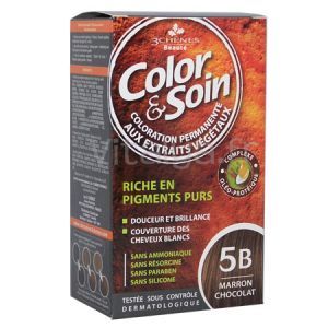 Color & Soin farba do włosów kolor 5B (Brąz czekolada), 135 ml