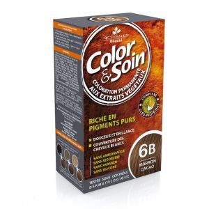 Color & Soin farba do włosów kolor 6B (Brąz kakao), 135 ml