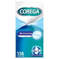 Corega Tabs Bio Formula Tabletki do czyszczenia protez zębowych, 136 tabletek