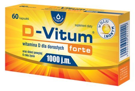 D-Vitum Forte 1000 j.m., 60 kapsułek