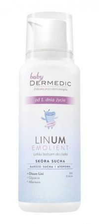 Dermedic Baby Linum Emolient Lekki balsam do ciała, 205 ml
