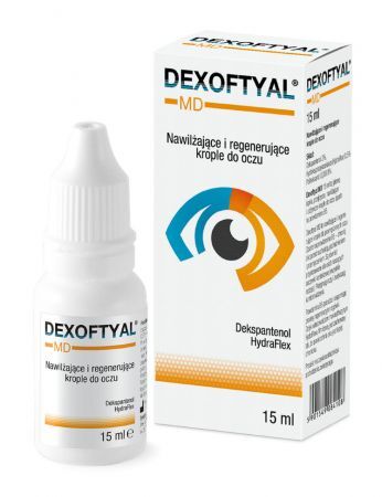 Dexoftyal MD Nawilżające i regenerujące krople do oczu, 15 ml
