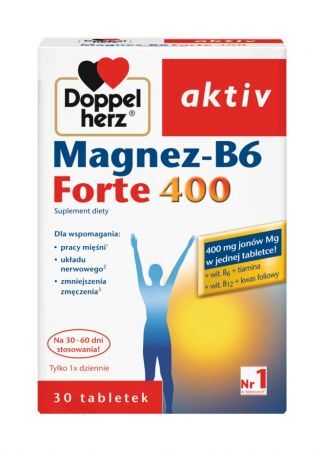 Doppelherz Aktiv Magnez-B6 Forte 400, 30 tabletek