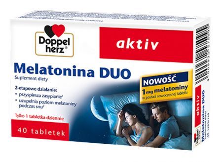 Doppelherz Aktiv Melatonina DUO, 40 tabletek