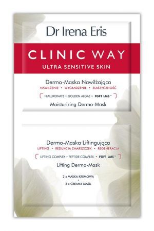 Dr Irena Eris Clinic Way Dermo-Maska nawilżająca i liftingująca, 2 x 6 ml