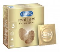 Durex Real Feel Prezerwatywy nielateksowe, 3 sztuki