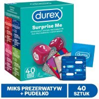 Durex Suprise Me Variety Prezerwatywy, 40 sztuk