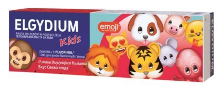 Elgydium Emoji Kids Pasta do zębów w żelu dla dzieci, 30 ml
