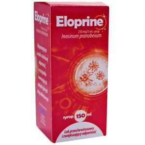 Eloprine syrop przeciwwirusowy i zwiększający odporność 250 mg/5 ml, 150 ml