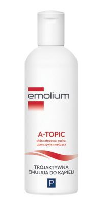 Emolium A-Topic Trójaktywna Emulsja do kąpieli, 200 ml