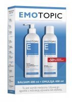 Emotopic Med+ Zestaw Emulsja do kąpieli, 400 ml + Balsam nawilżająco-natłuszczający, 400 ml
