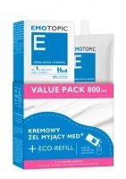 Emotopic Med+ Zestaw Kremowy Żel myjący, 400 ml + Eco-Refill, 400 ml
