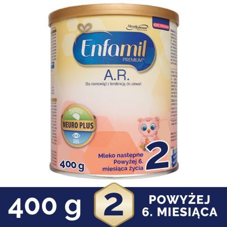 Enfamil Premium 2 A.R. Mleko dla niemowląt z tendencją do ulewań powyżej 6. miesiąca życia, 400 g