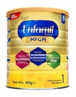 Enfamil Premium MFGM 1  Mleko początkowe od urodzenia, 400 g(data ważności: 15.05.2022r.)