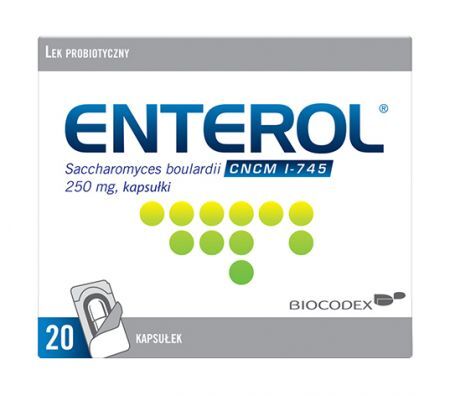 Enterol 250 mg, 20 kapsułek