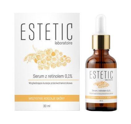 ESTETIC Serum z retinolem 0,1% Wygładzająca kuracja przeciwzmarszczkowa, 30 ml