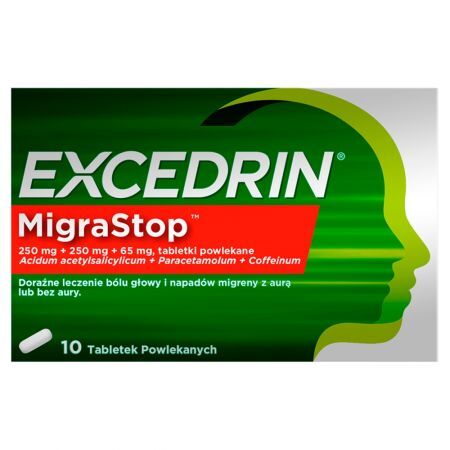 Excedrin Migrastop, 10 tabletek przeciwbólowych