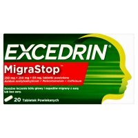 Excedrin Migrastop, 20 tabletek przeciwbólowych