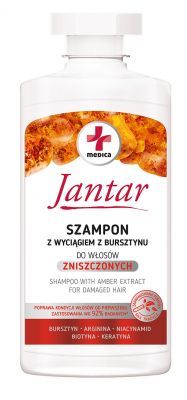 Farmona Jantar Medica szampon z wyciągiem z bursztynu do włosów zniszczonych, 330 ml
