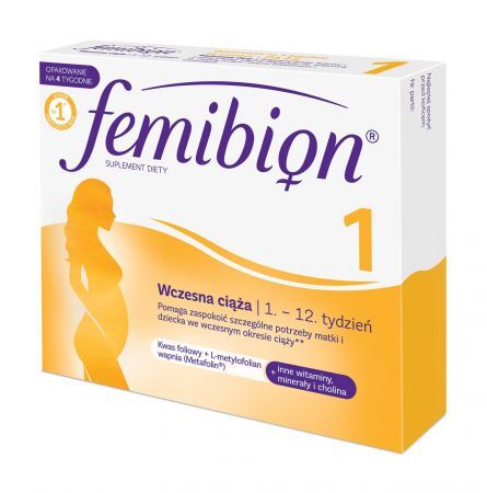 Femibion 1 Wczesna ciąża, 28 tabletek