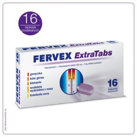 Fervex ExtraTabs, 16 tabletek