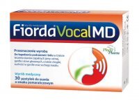 Fiorda Vocal MD o smaku pomarańczowym, 30 pastylek