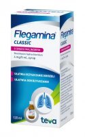 Flegamina Classic o smaku malinowym 4 mg/5 ml syrop, 120 ml