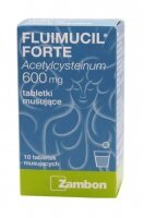 FLUIMUCIL FORTE 600mg 10 tabletek musujących (data ważności: 30.05.2023)