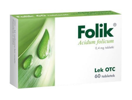 Folik 0,4 mg, 60 tabletek