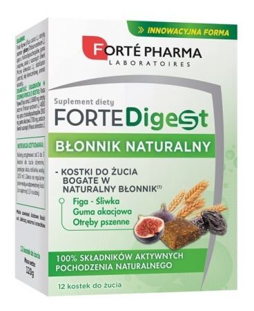 Forte Digest Błonnik naturalny, 12 kostek do żucia
