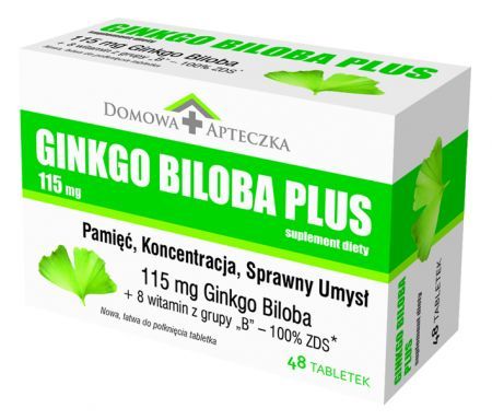 Ginkgo Biloba Plus, 48 tabletek /Domowa Apteczka/