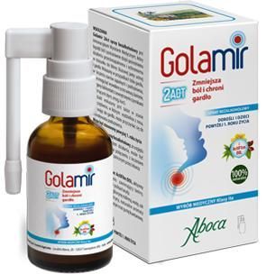 Golamir 2Act Zmniejsza ból i chroni gardło spray bezalkoholowy, 30 ml