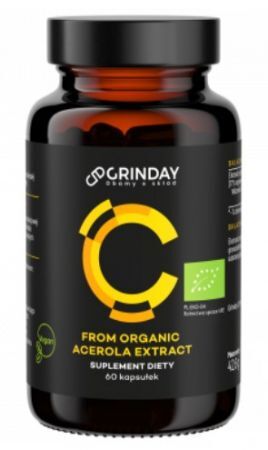 Grinday C From Organic Acerola extract, 60 kapsułek