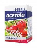 Grinovita Acerola, 60 tabletek do ssania