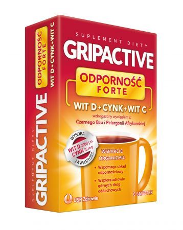 Gripactive Odporność Forte, 6 saszetek