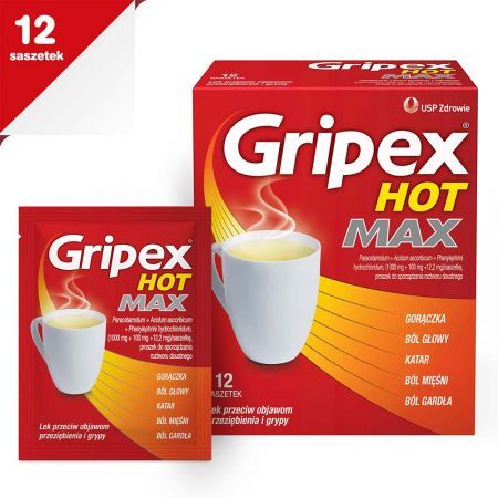 Gripex Hot Max, 12 saszetek