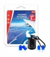 HASPRO Fly Family Universal Zatyczki redukujące ciśnienie podczas podróży, 4 sztuki