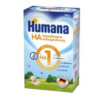 Humana HA 1 Hipoalergiczne mleko modyfikowane w proszku, 500 g (data ważności: 18.03.2023)