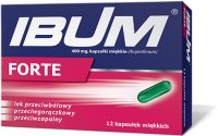 IBUM Forte 400 mg lek przeciwbólowy, 12 kapsułek