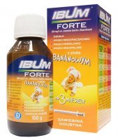 IBUM Forte zawiesina 200 mg/ 5 ml lek przeciwgorączkowy o smaku bananowym, 100 g