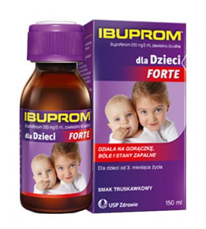 IBUPROM dla Dzieci Forte 200 mg/5 ml, 150 ml