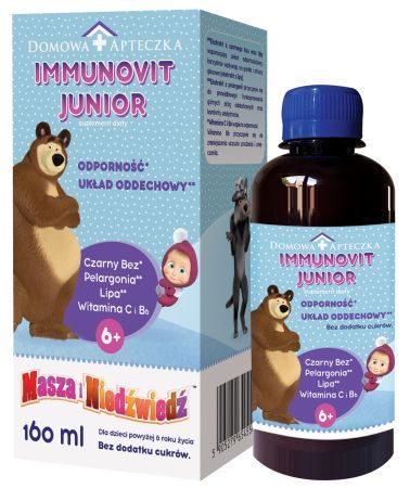 Immunovit Junior płyn, 160 ml /Domowa Apteczka/)