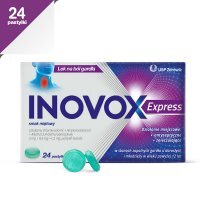 INOVOX Express miętowy łagodzenie bólu gardła, 24 pastylki