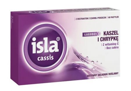Isla cassis 80 mg, 60 pastylek