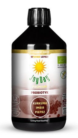 Joy Day Kurkuma, Imbir, Pieprz Eko Probiotyk, 500 ml